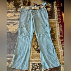 Fashion Bug Olive Green Cargo Pants Size10